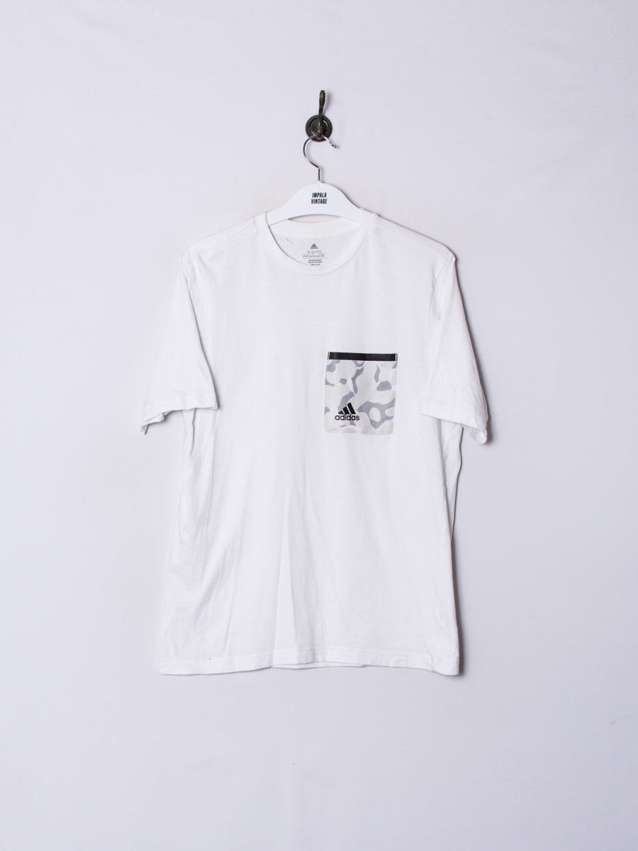 Adidas White Cotton Tee