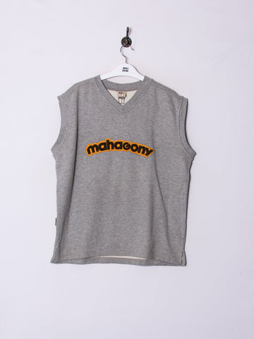 Mahagomy Grey Vest Sweatshirt