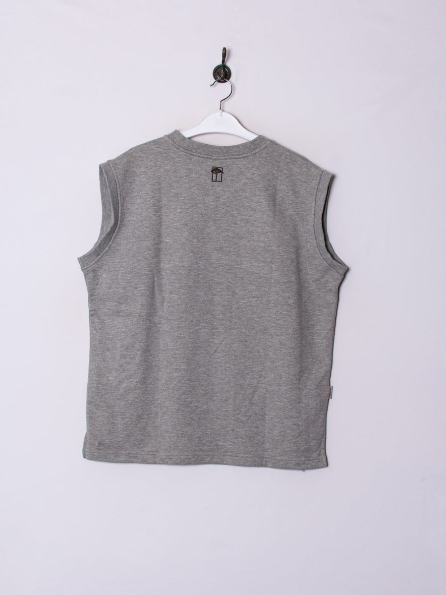 Mahagomy Grey Vest Sweatshirt