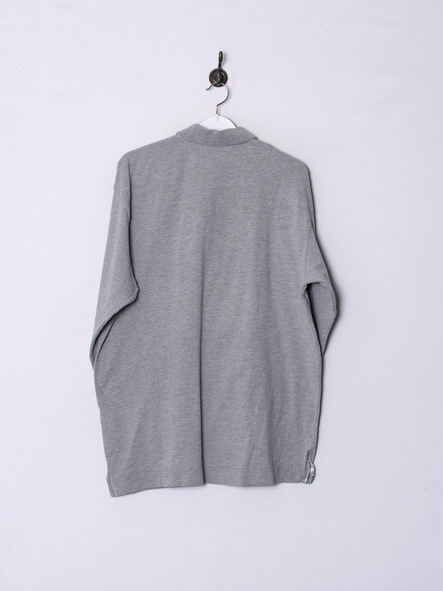 Reebok Grey Classic Long Sleeves Poloshirt