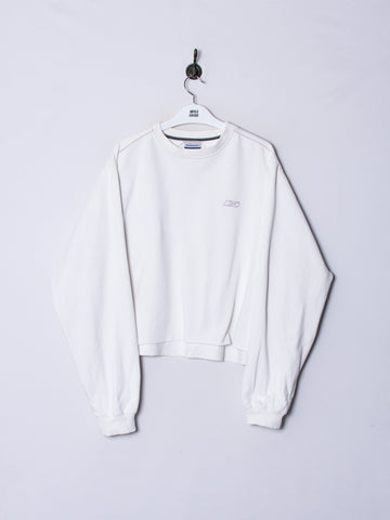 Reebok White Croptop Sweatshirt