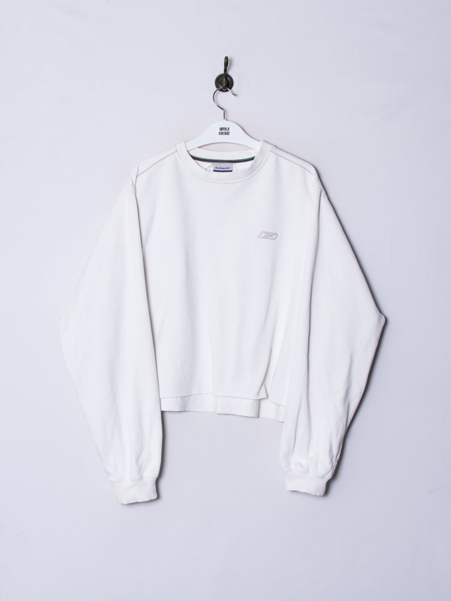 Reebok White Croptop Sweatshirt