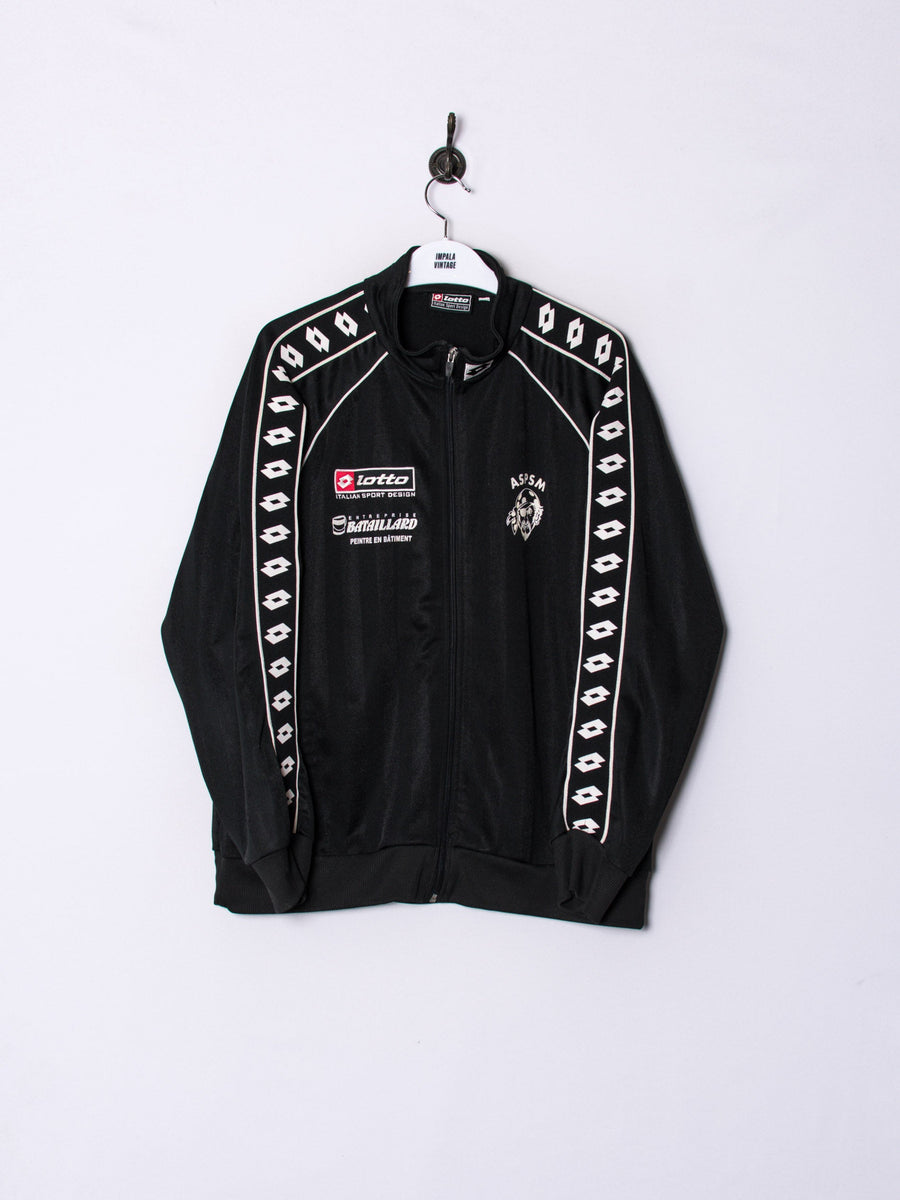 Lotto Black Retro Track Jacket