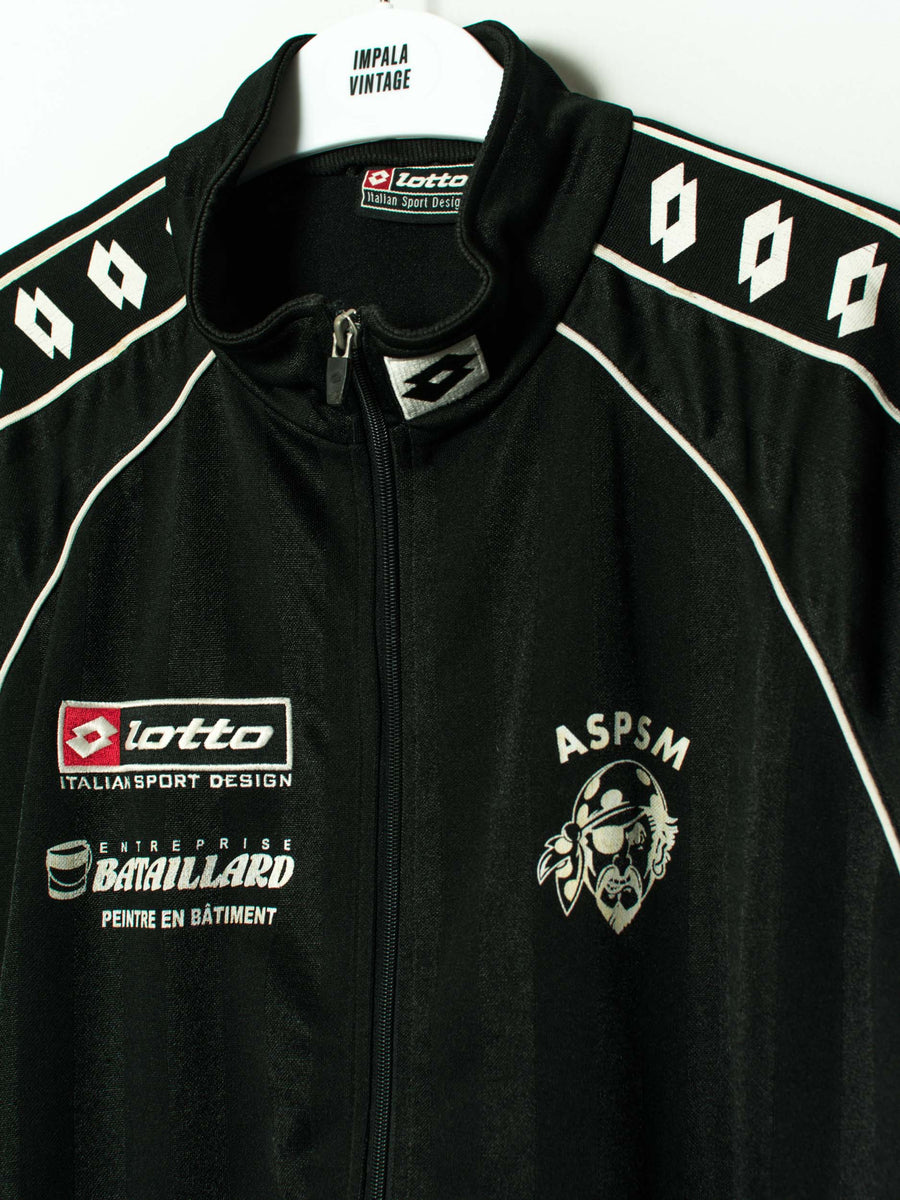 Lotto Black Retro Track Jacket