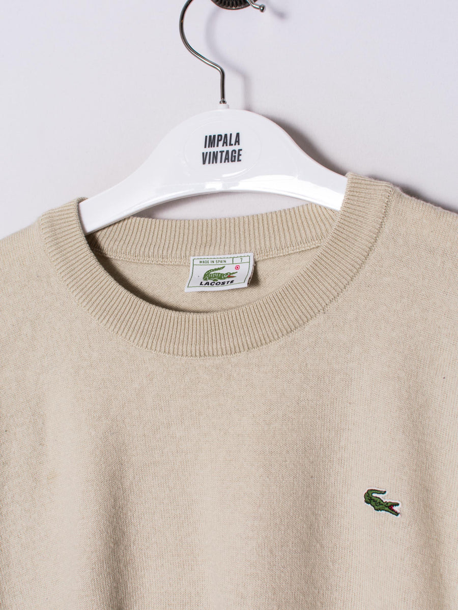 Lacoste Silver Cream Sweater