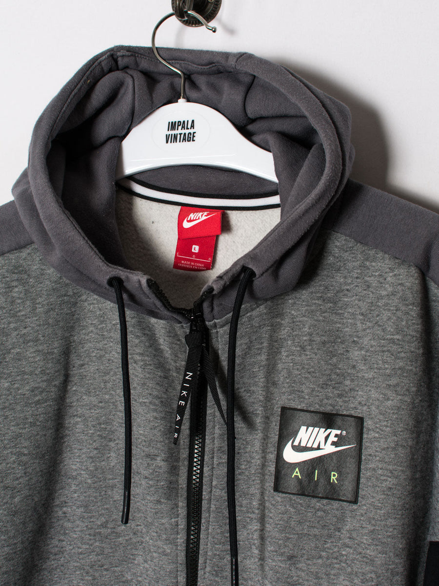 Nike Air Black Grey Zipper Hoodie – Impala Vintage