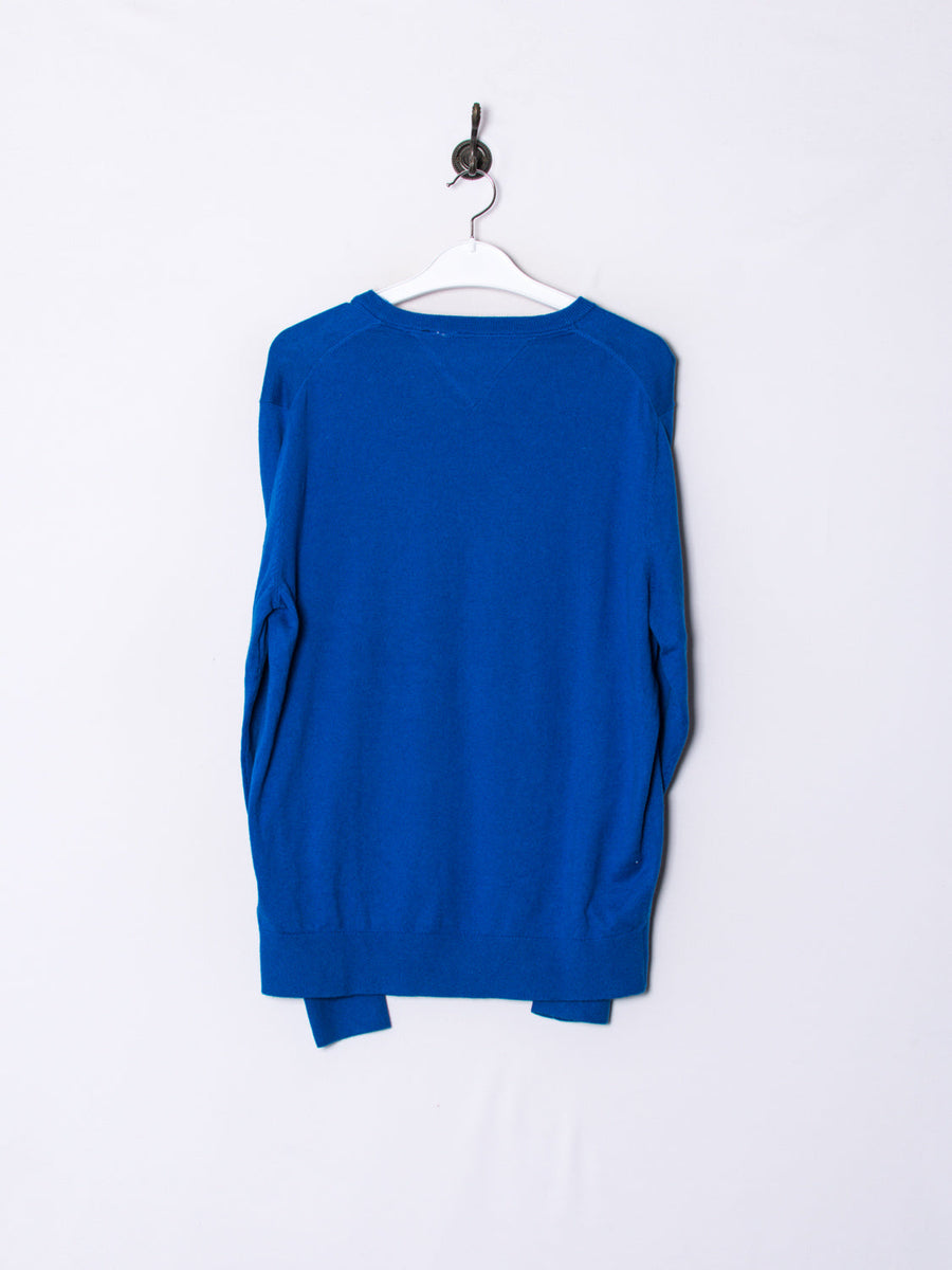 Tommy Hilfiger Navy Blue V-Neck Sweater