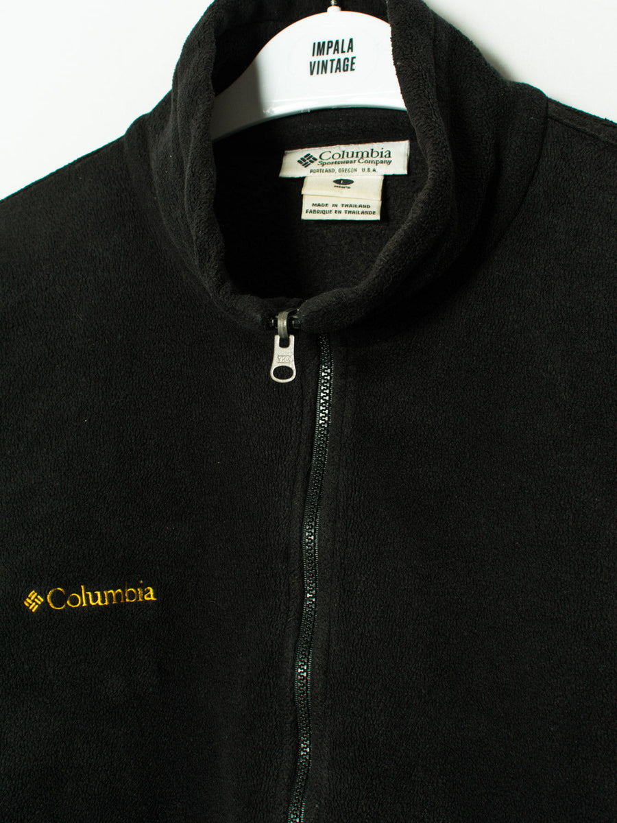 Columbia Black Zipper Fleece