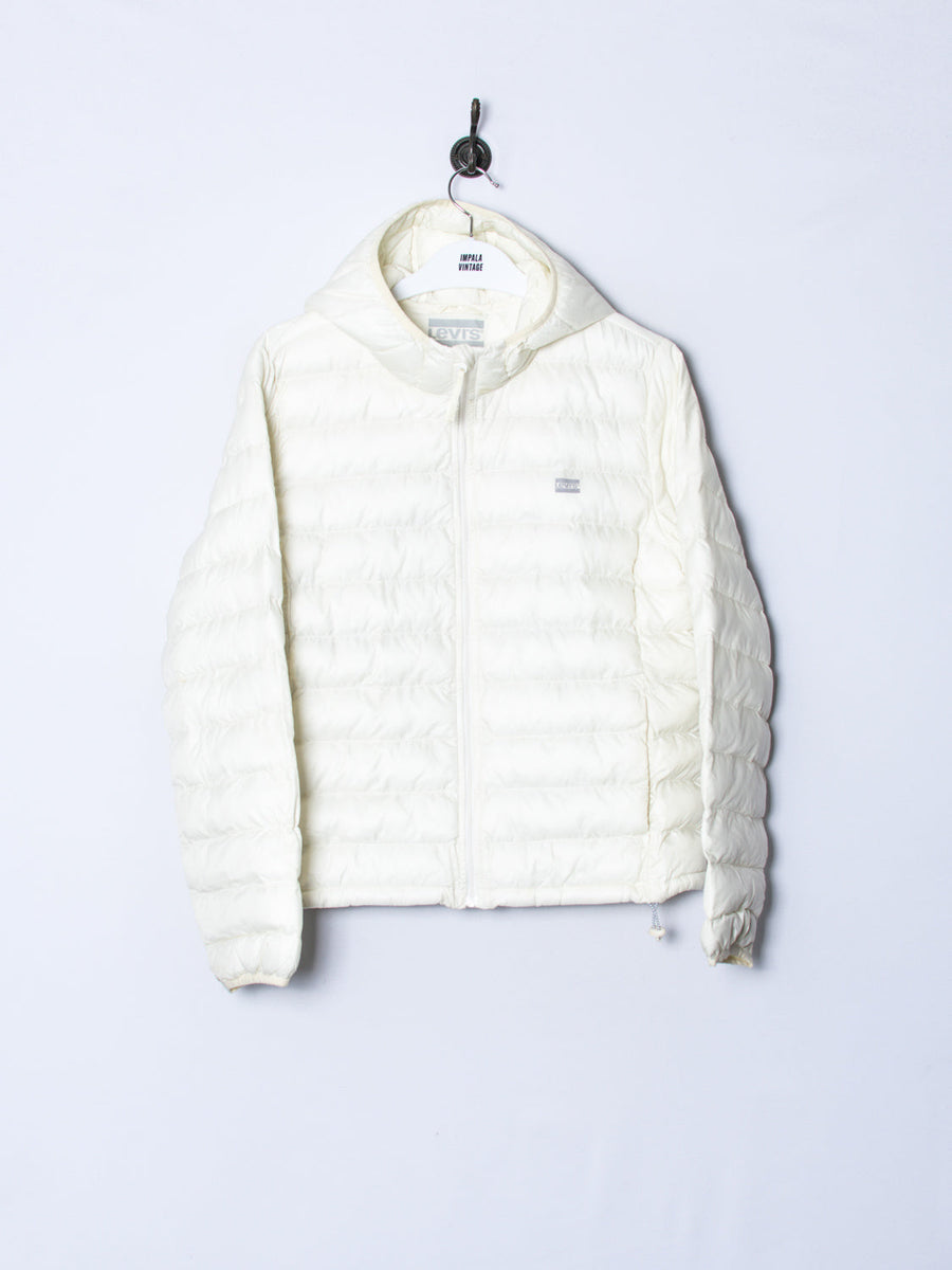 Levi's White Puffer Jacket