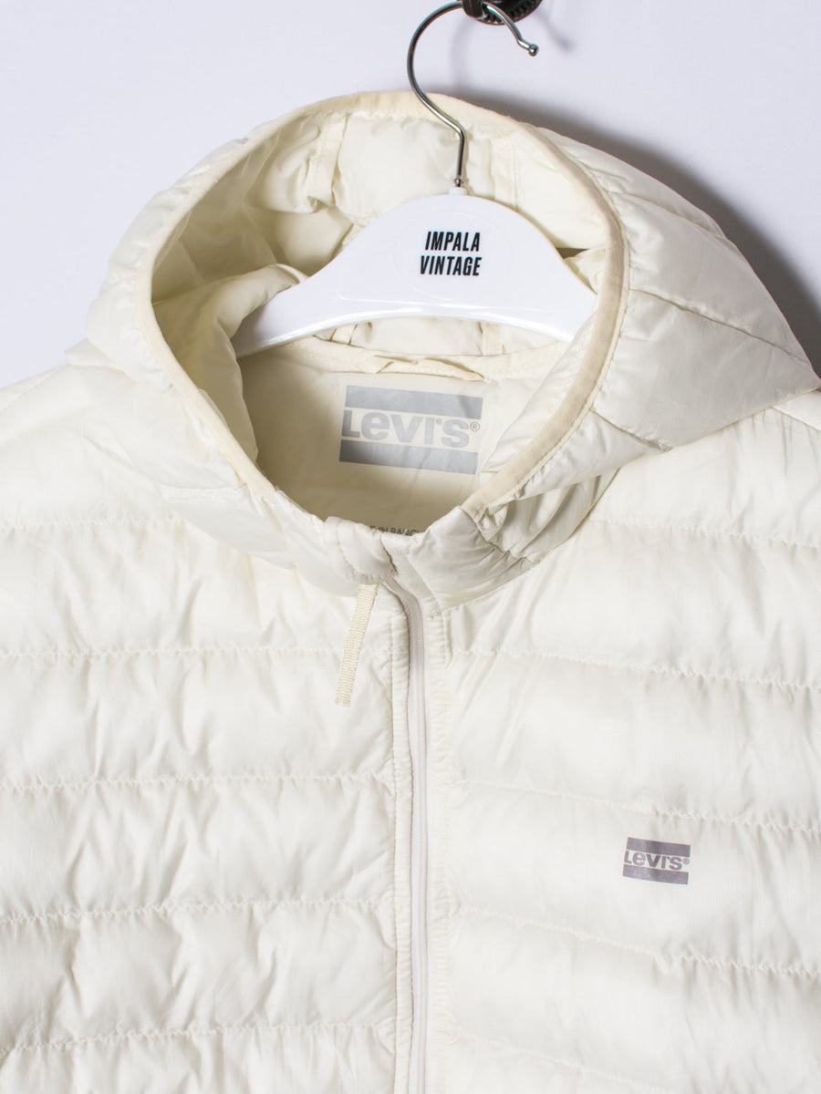 Levi's White Puffer Jacket