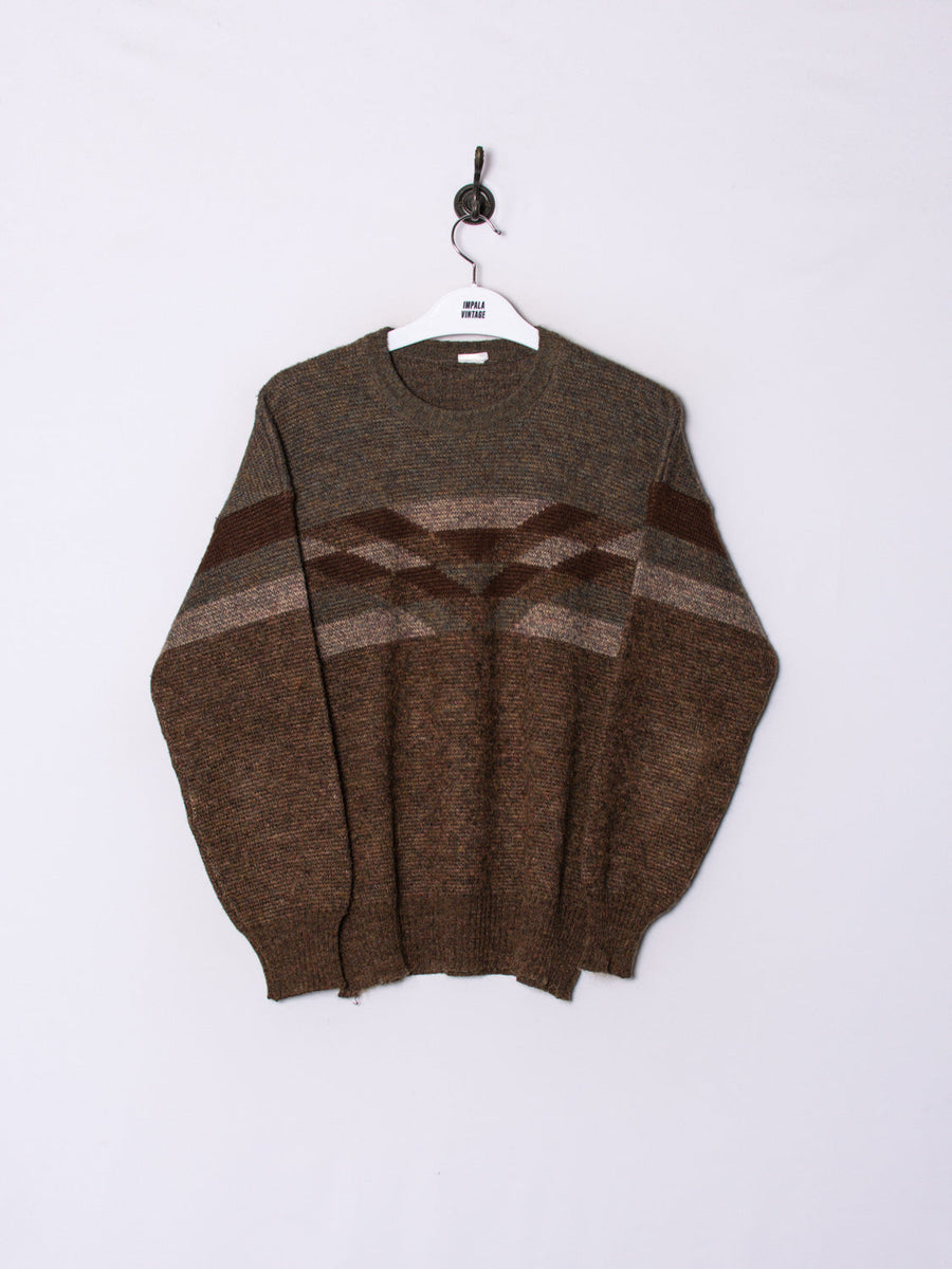 Stripe Brown Sweater