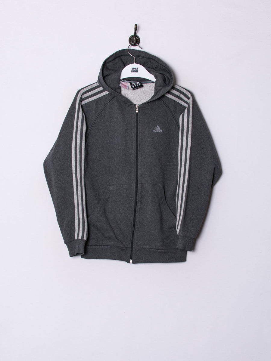 Adidas Grey Zipper Hoodie