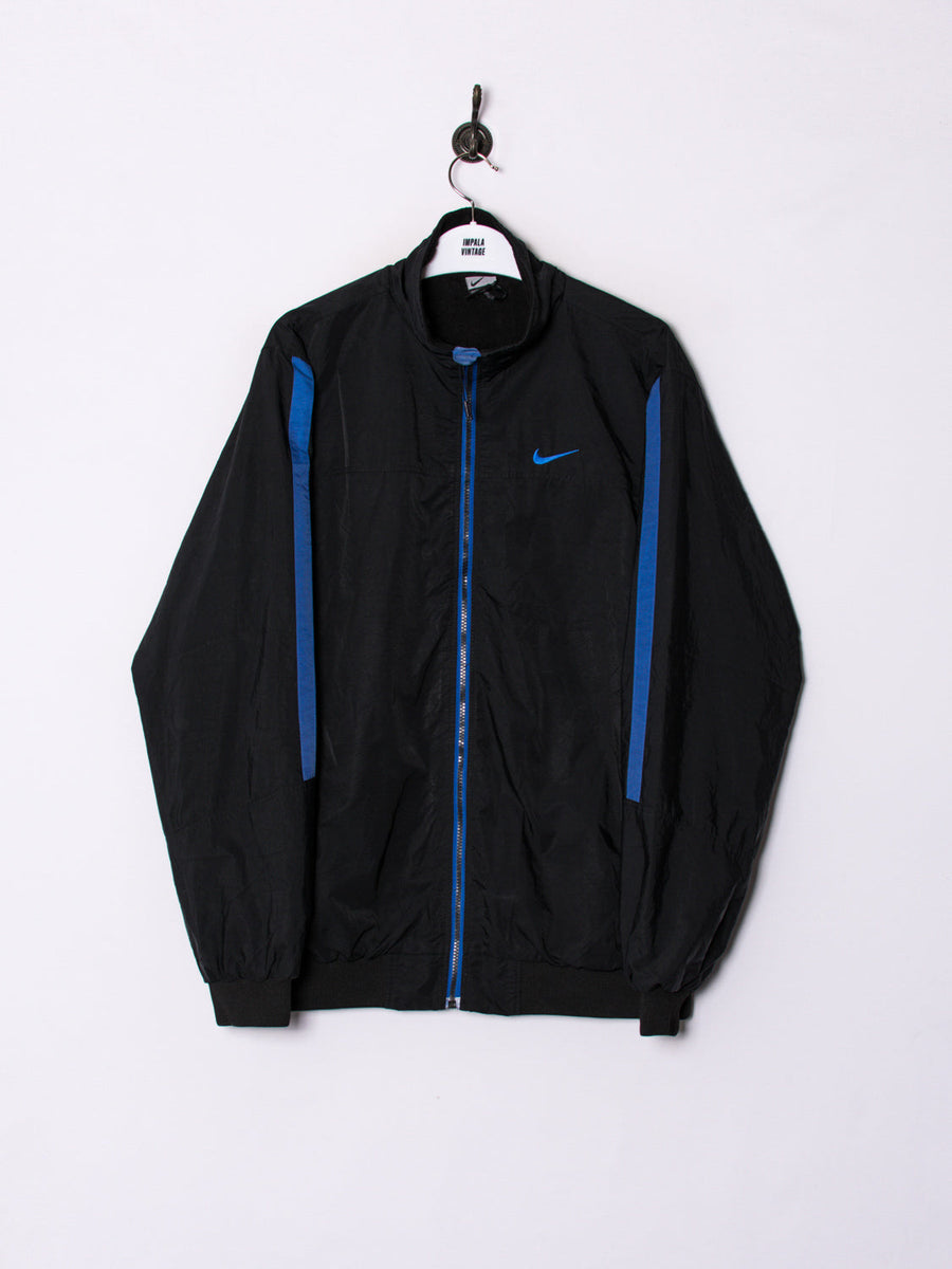 nike black and blue jacket