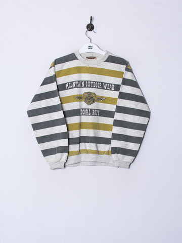 Mountain Outdoor Wear Stripes Sweatshirt