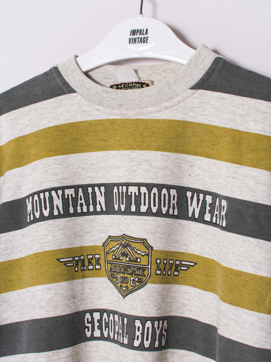 Mountain Outdoor Wear Stripes Sweatshirt