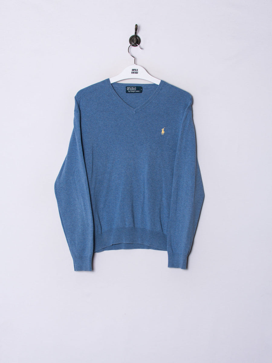 Polo Ralph Lauren V-Neck Light Blue Sweater