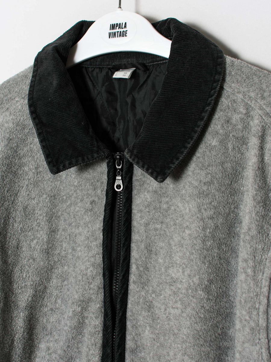 Grey Long Zipper Fleece