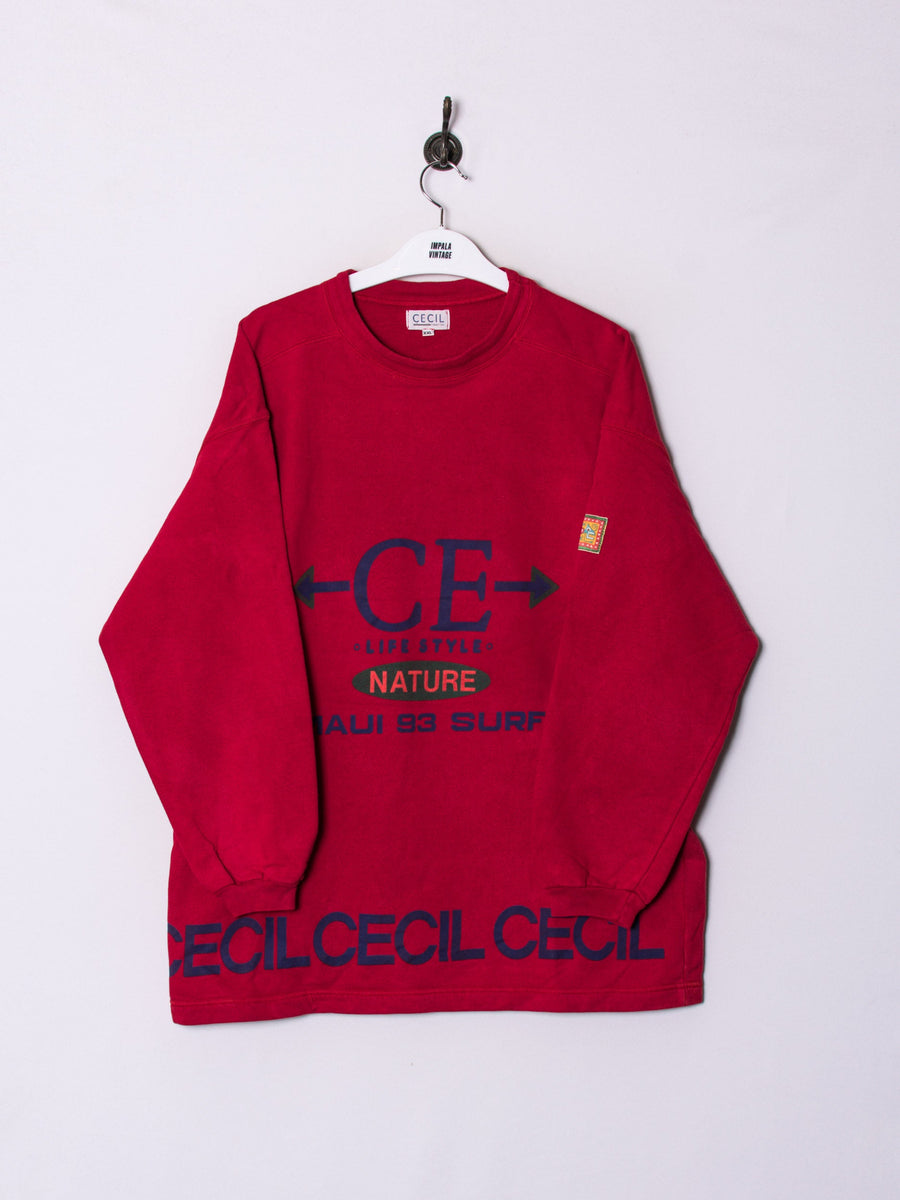 Cecil Red Sweatshirt