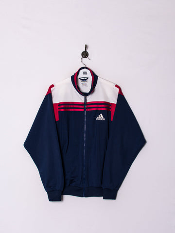 Adidas Navy Blue & White Track Jacket