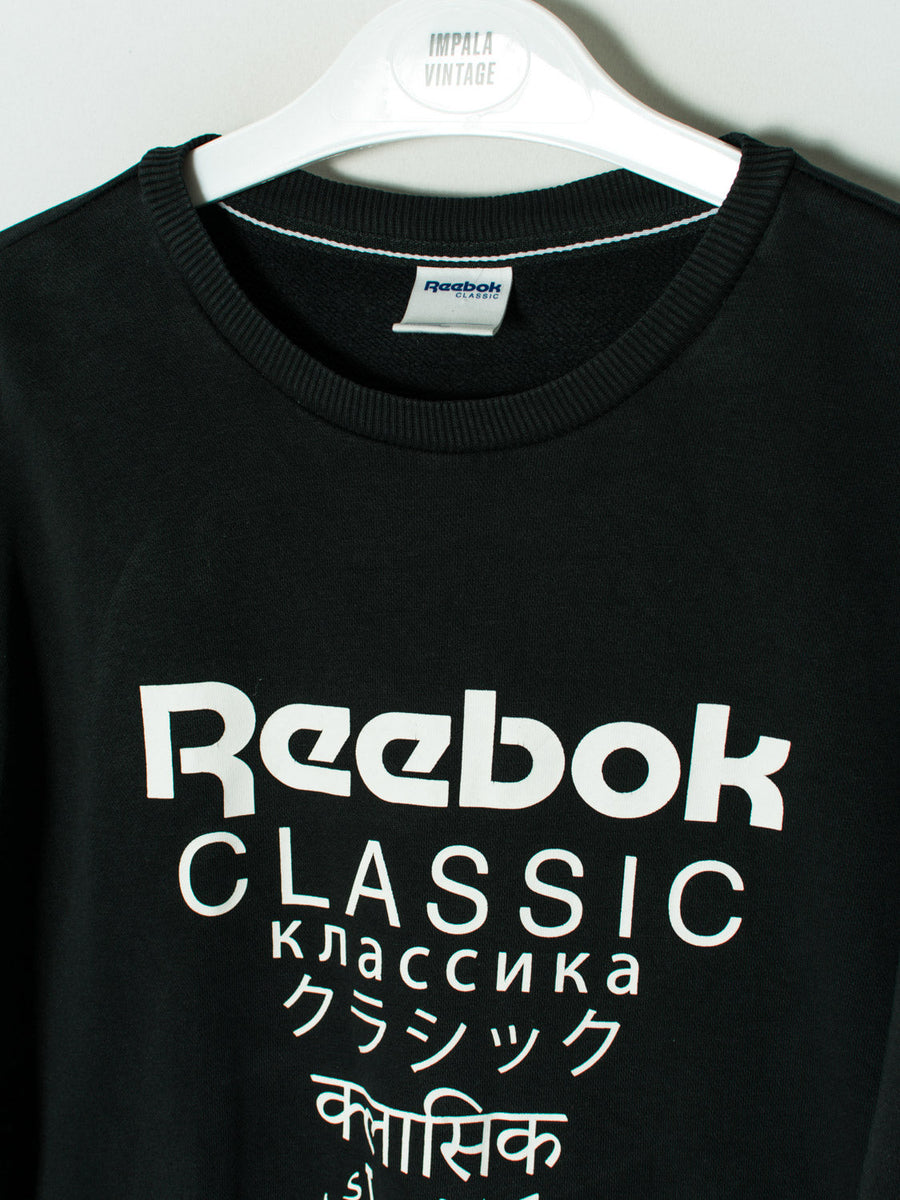 Reebok Black Long Sweatshirt