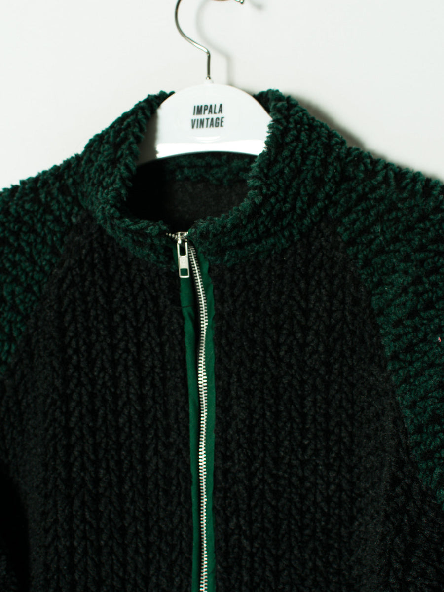 Green & Black Zipper Fleece