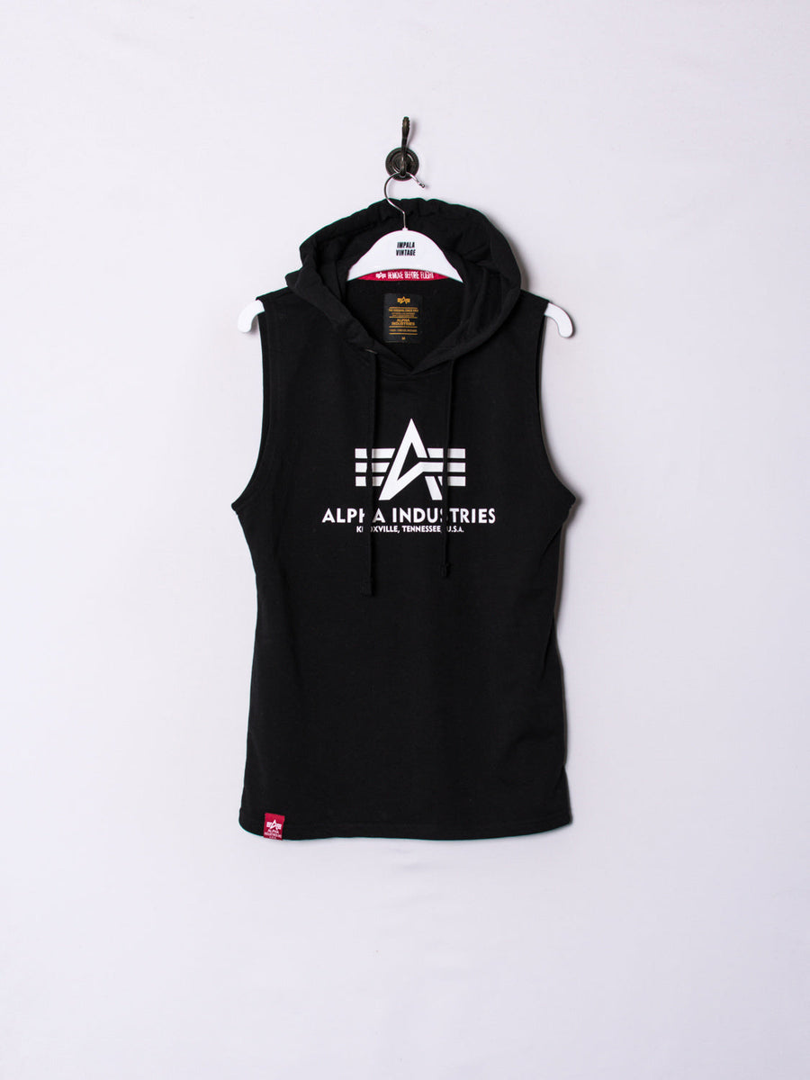 Alpha Industries Black Vest Hoodie