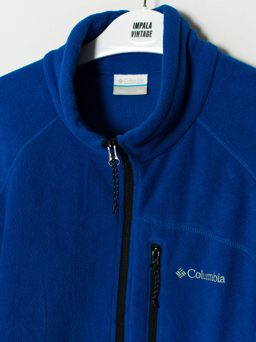 Columbia Blue Zipper Fleece