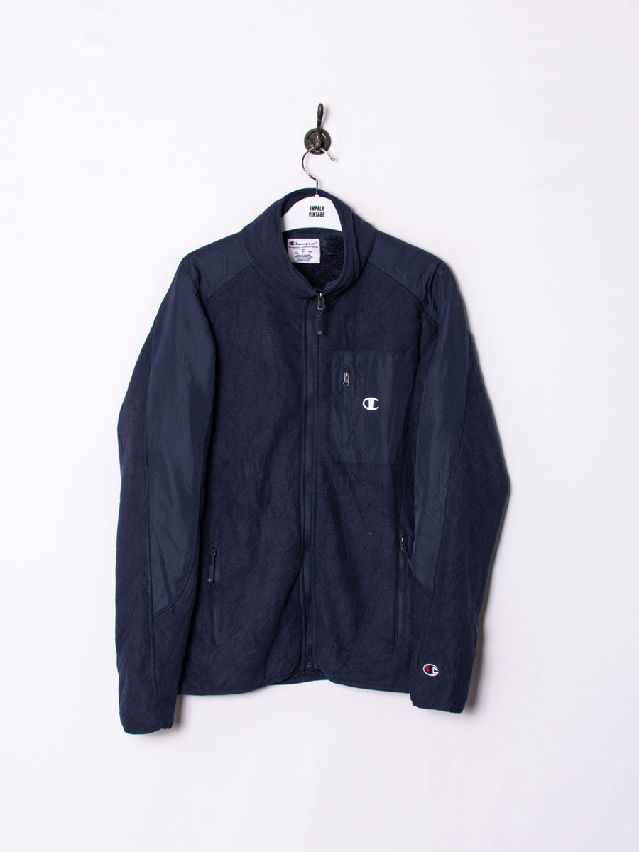 Champion Navy Blue Fleeced Heavy Jacket