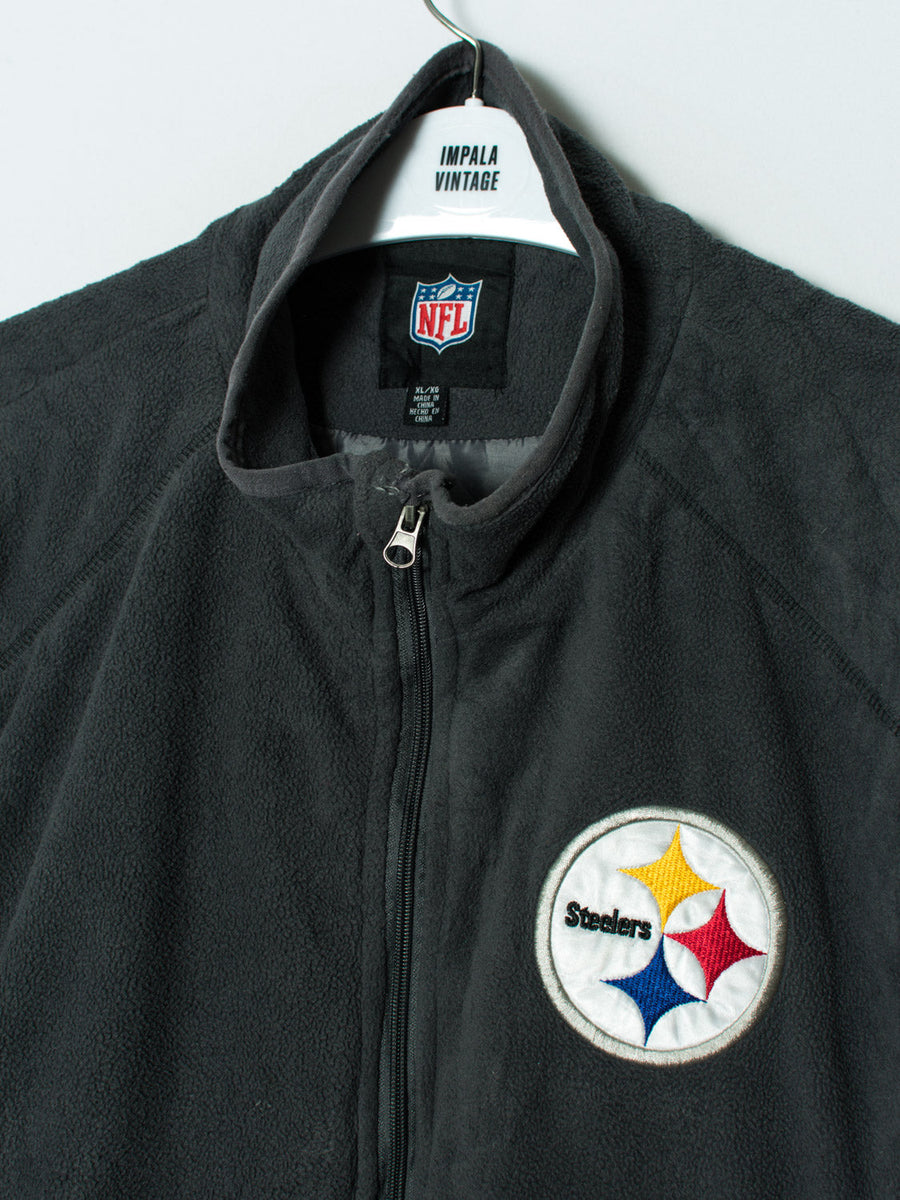 Pittsburgh Steelers Official NFL Vest Zipper Fleece