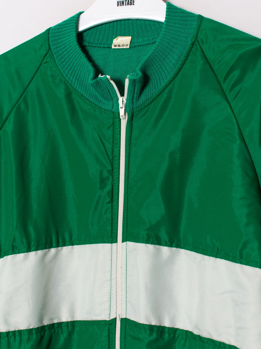 Green & White Shell Heavy Jacket