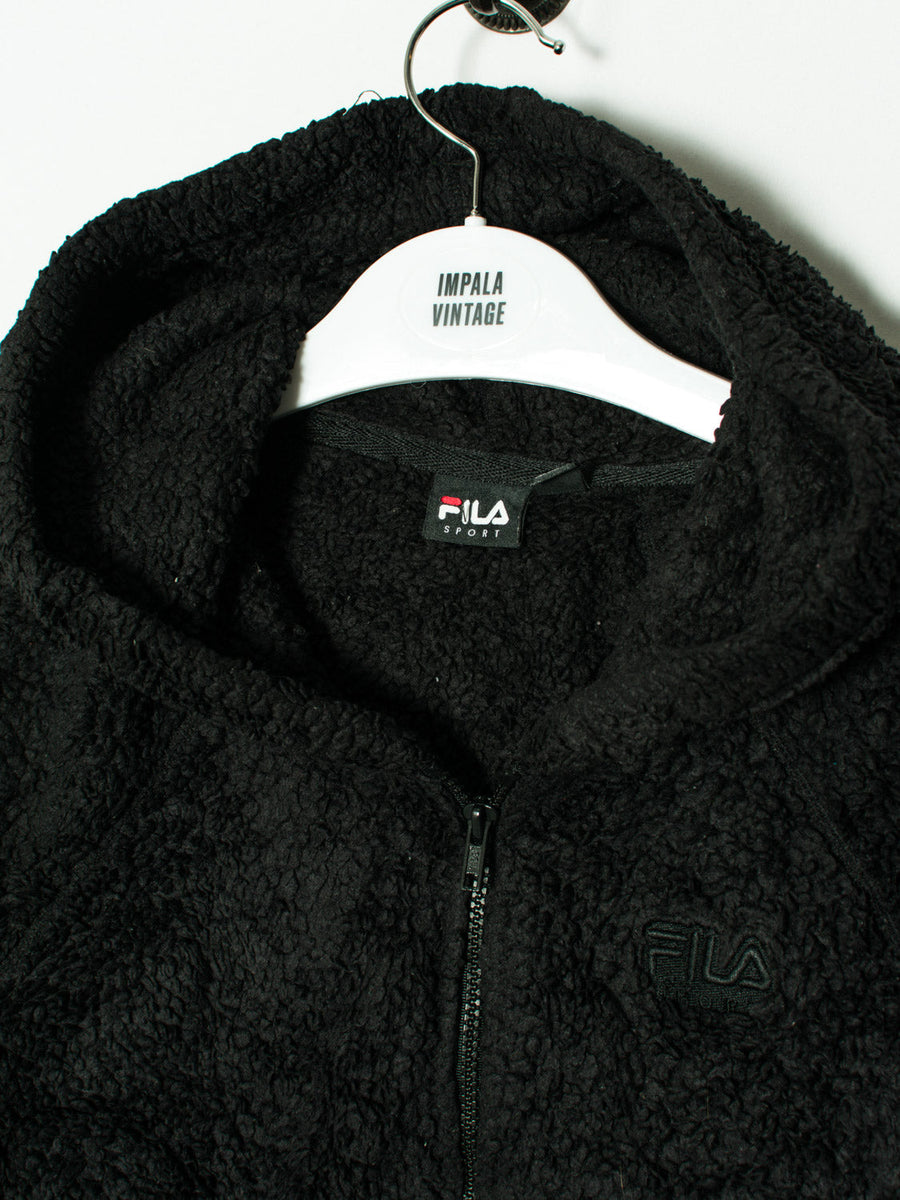 Fila Black Middled Zipper Fleece