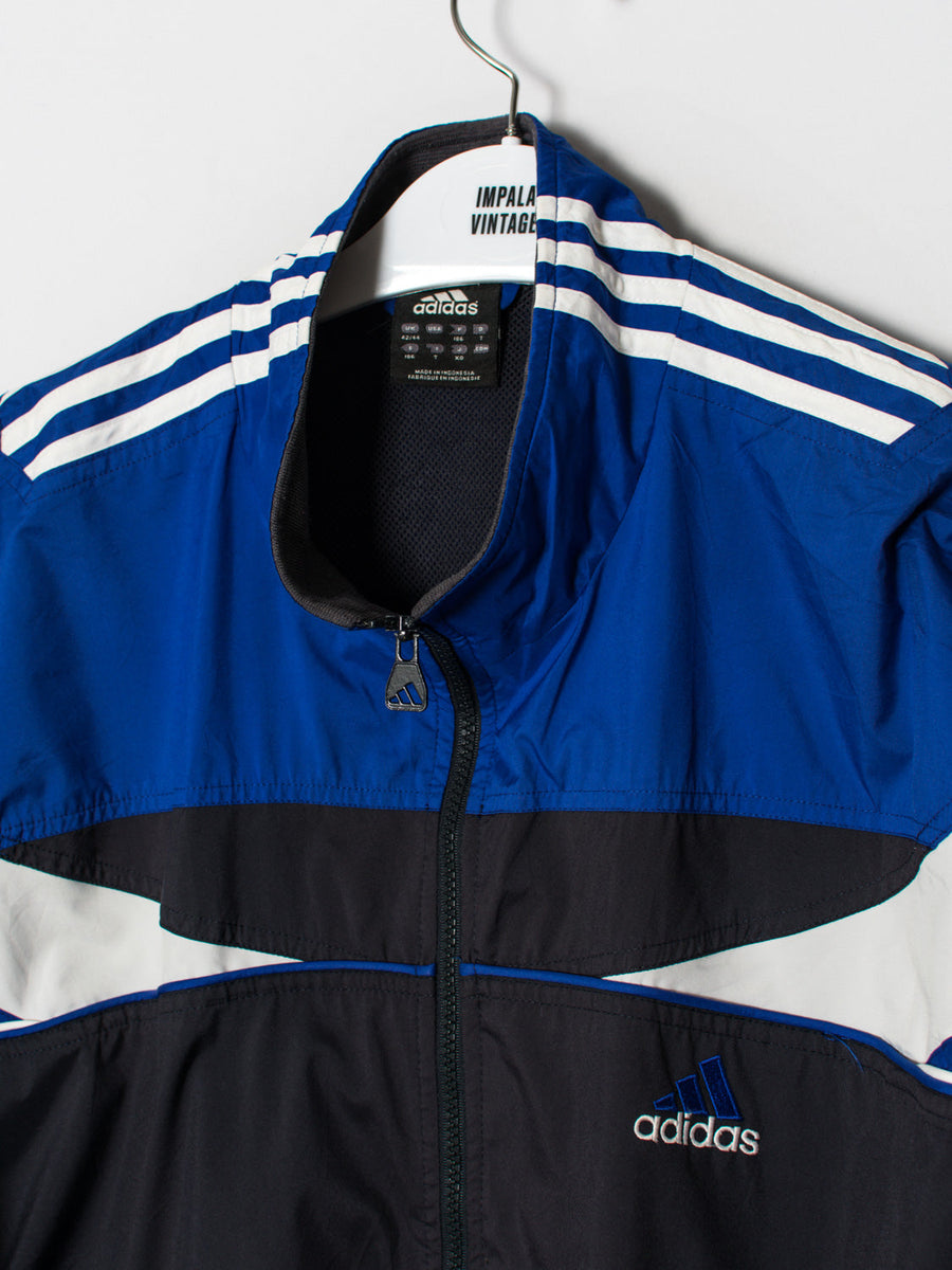 Adidas Navy Blue & Black  Long Jacket