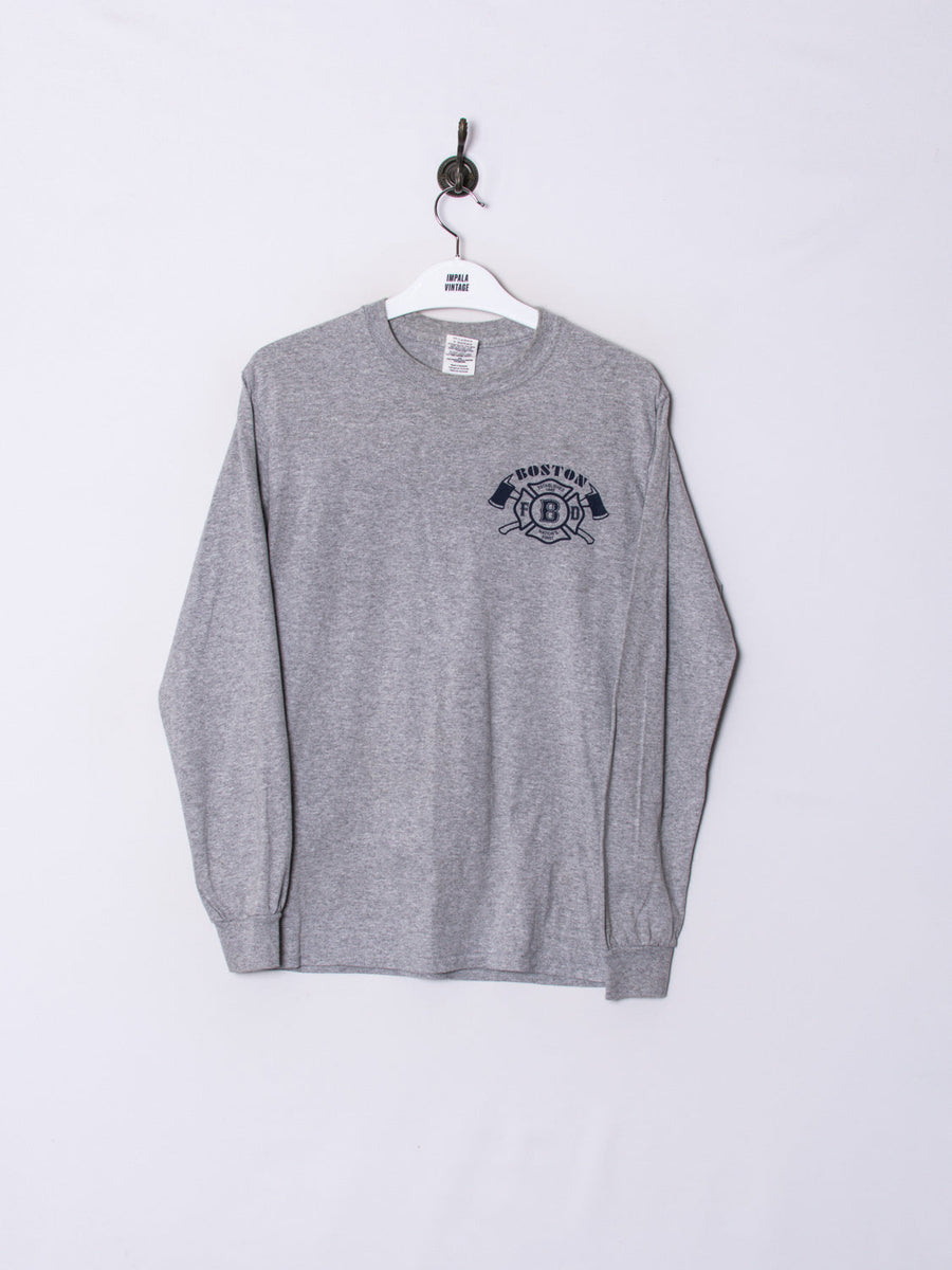 Boston Fire Gildan Long Sleeves Tee