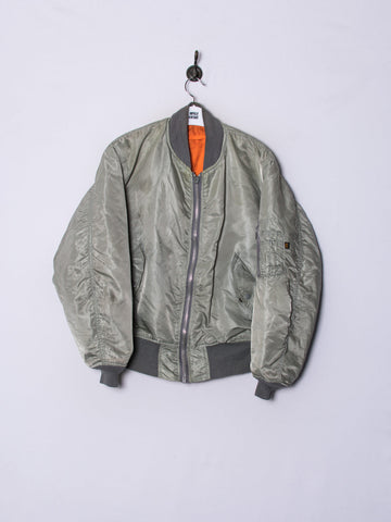 Alpha Industries Grey Bomber Jacket