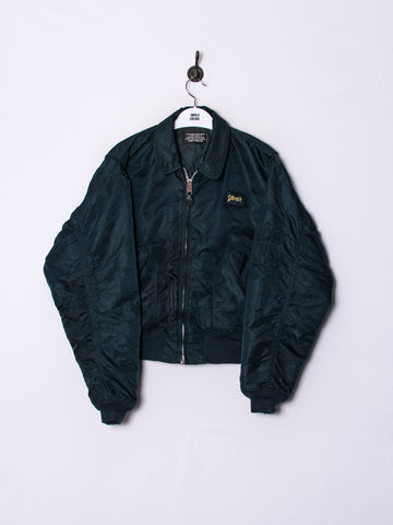 Schott Navy Blue Bomber Jacket