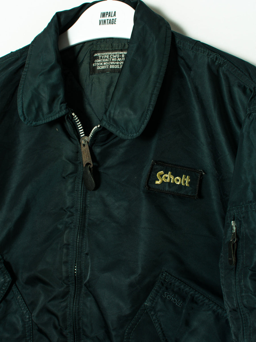 Schott Navy Blue Bomber Jacket