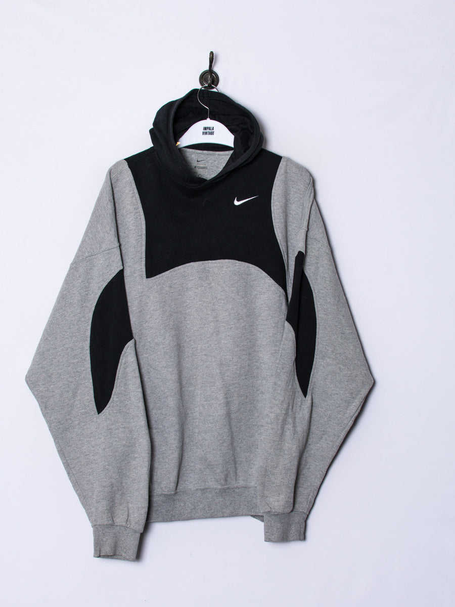 Nike Grey & Black Rework Hoodie