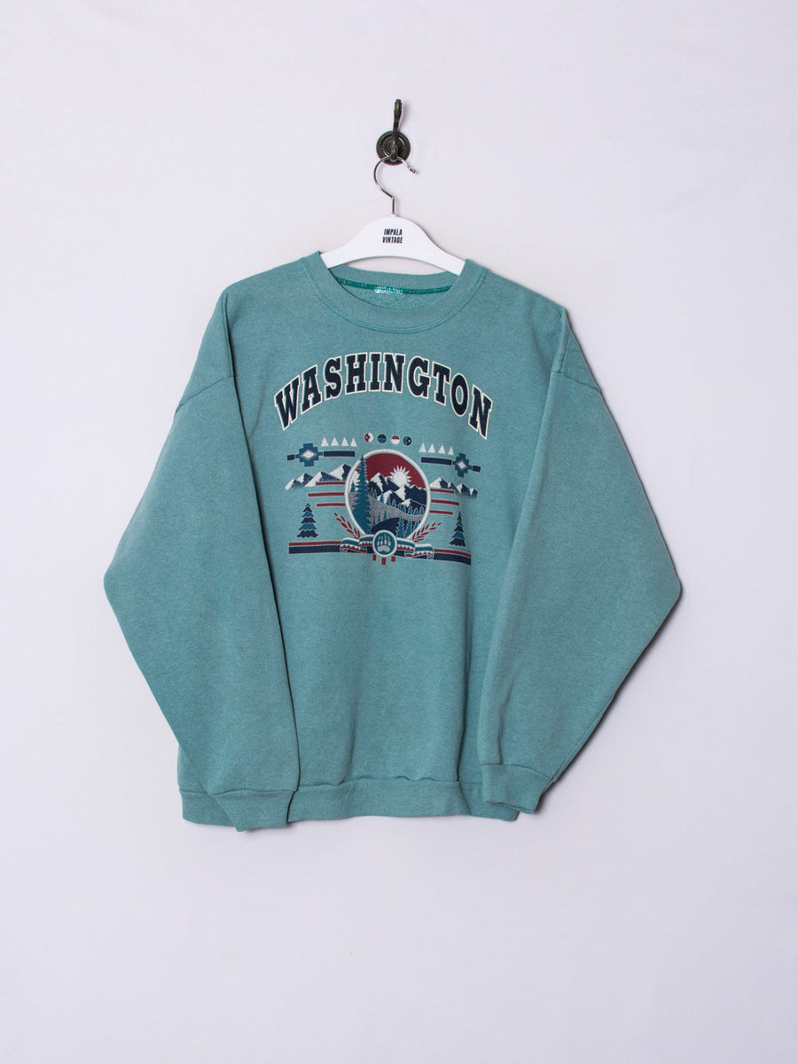 Washington Blue Retro Sweatshirt