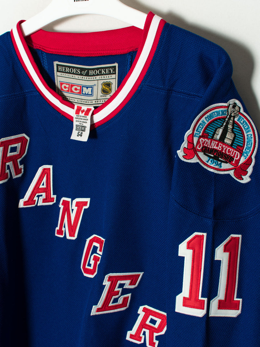 Rangers CCM Official NHL 90's Jersey