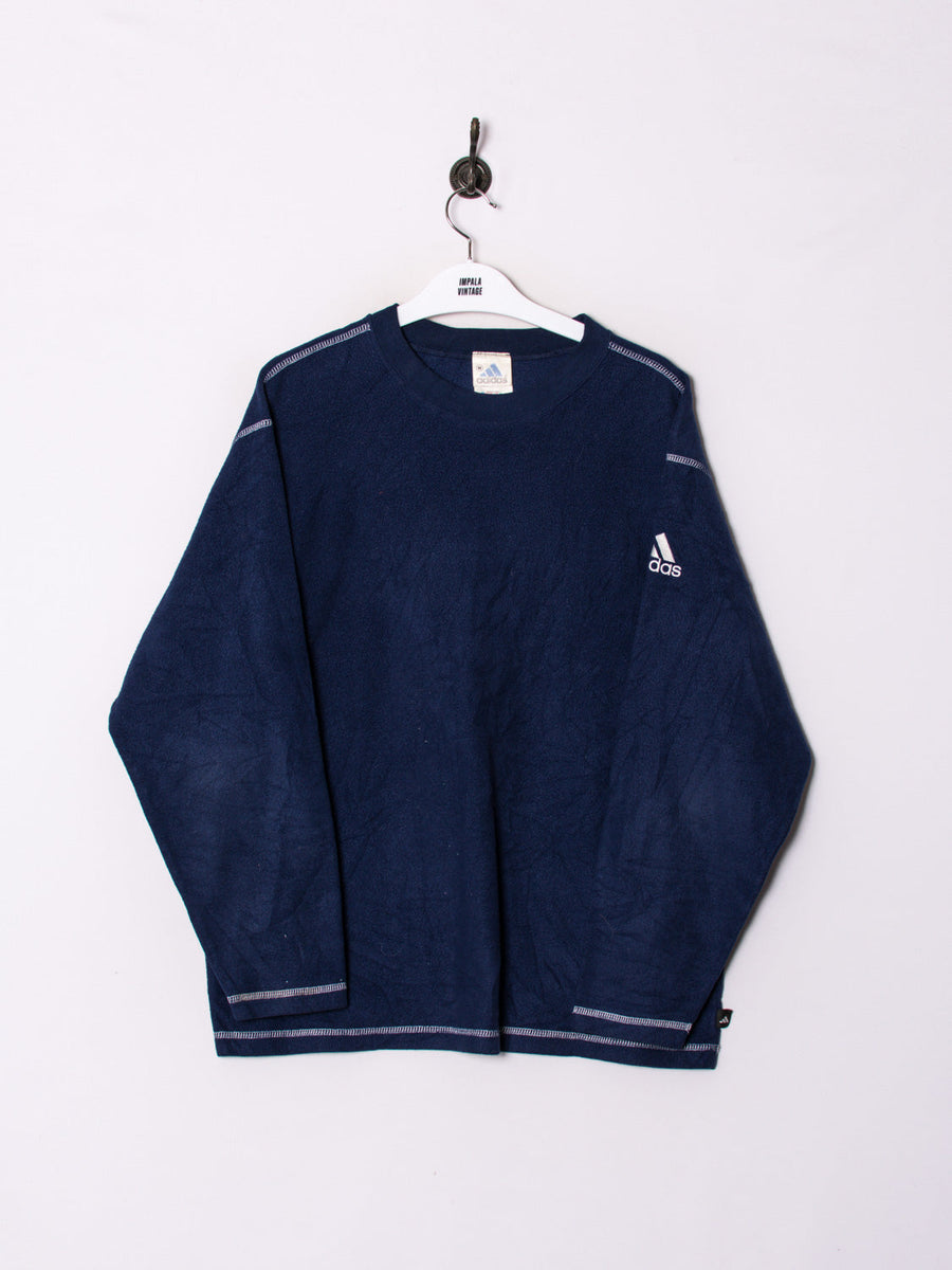 Adidas Navy Blue Fleeced Sweatshirt