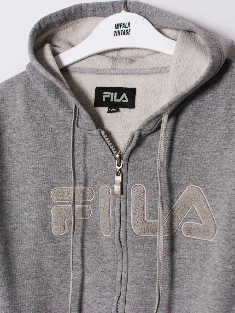 Fila Grey Zipper Hoodie