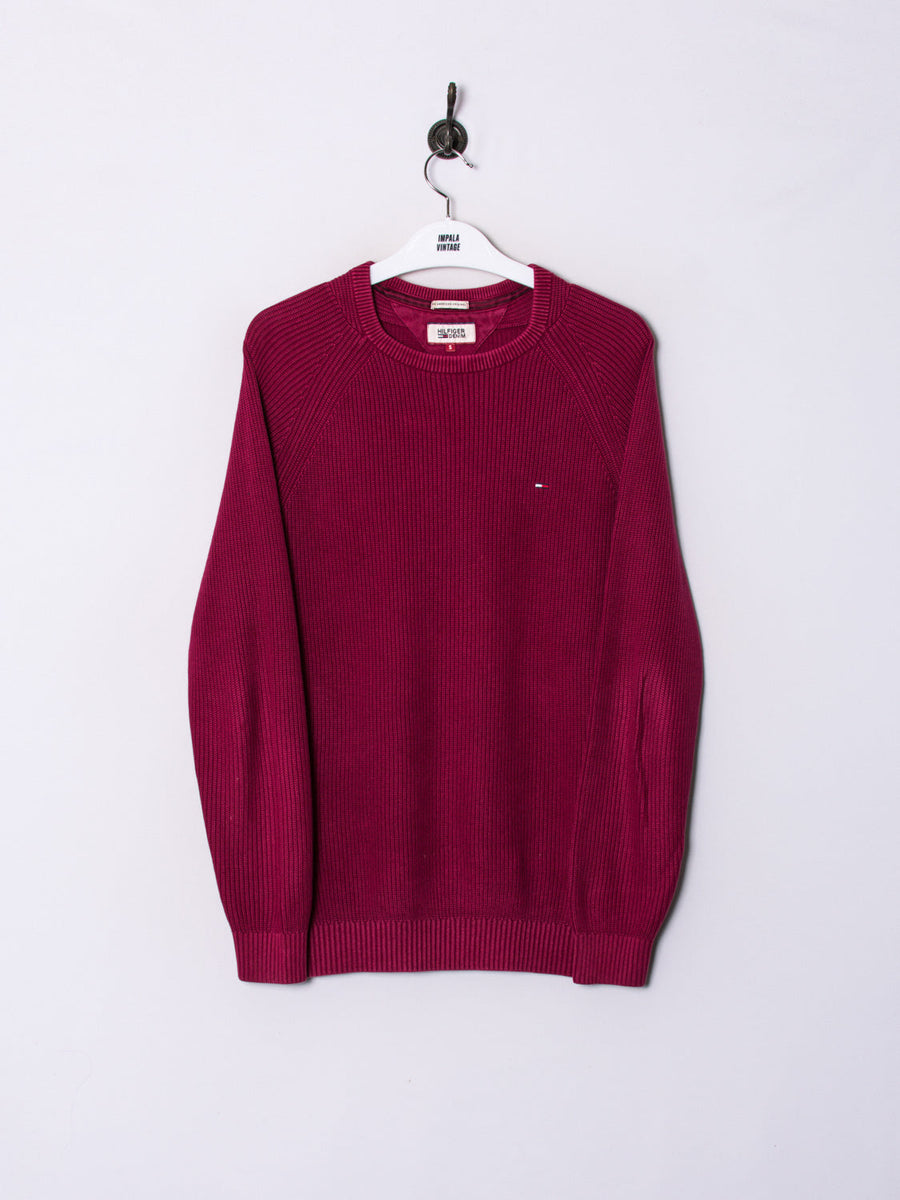 Tommy Hilfiger Red Retro Sweater