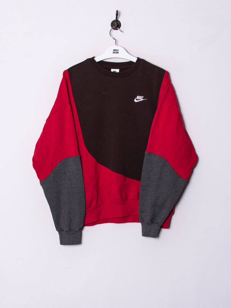 Nike Red & Brown Rework Sweatshirt