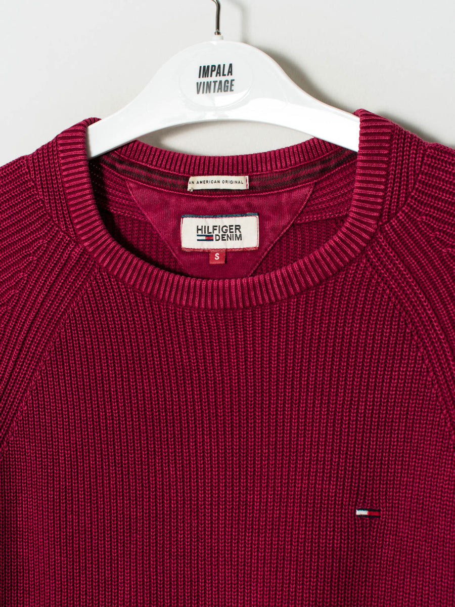 Tommy Hilfiger Red Retro Sweater