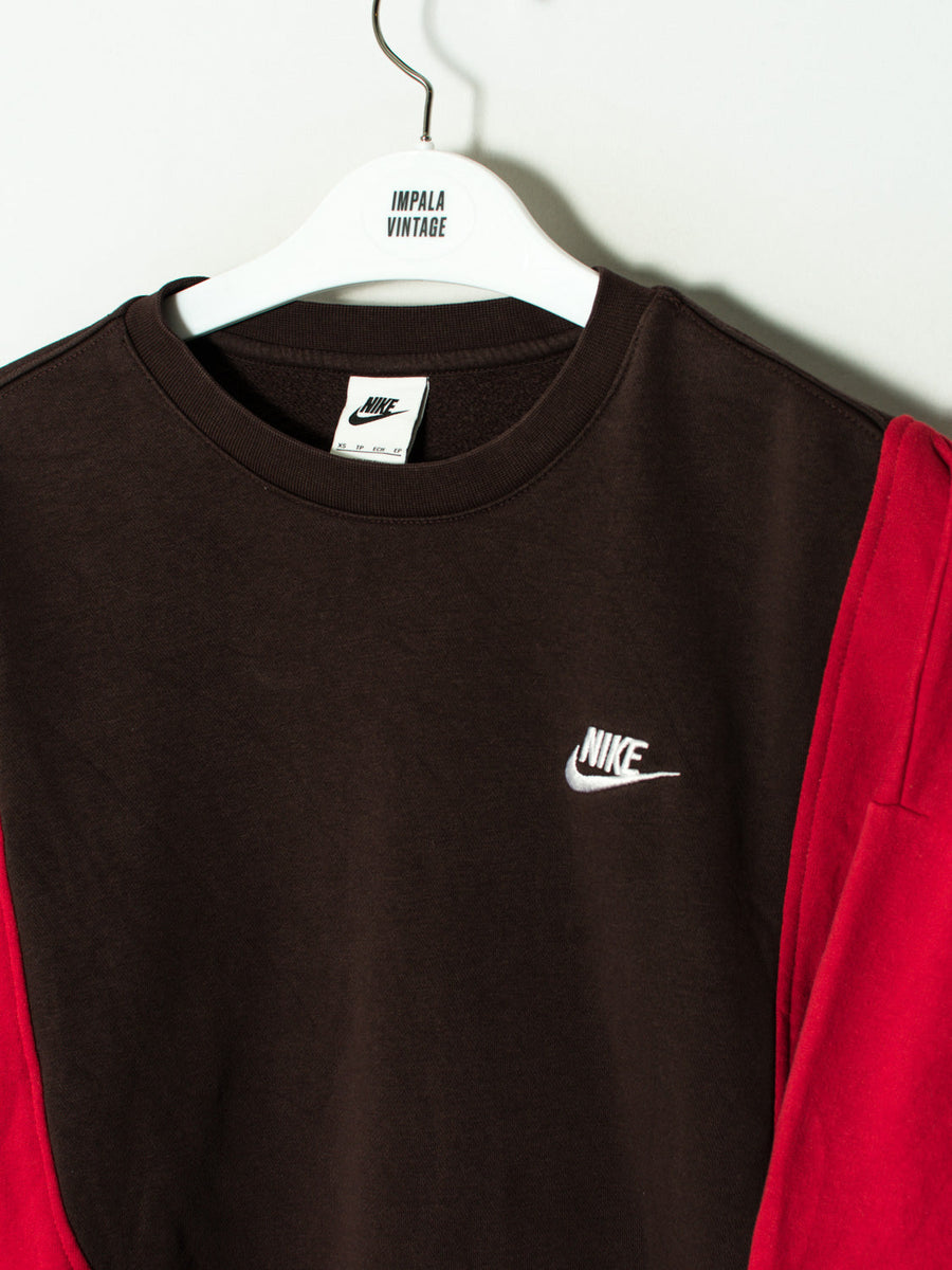 Nike Red & Brown Rework Sweatshirt