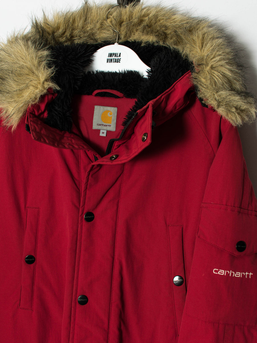 Carhartt Red Long Heavy Jacket