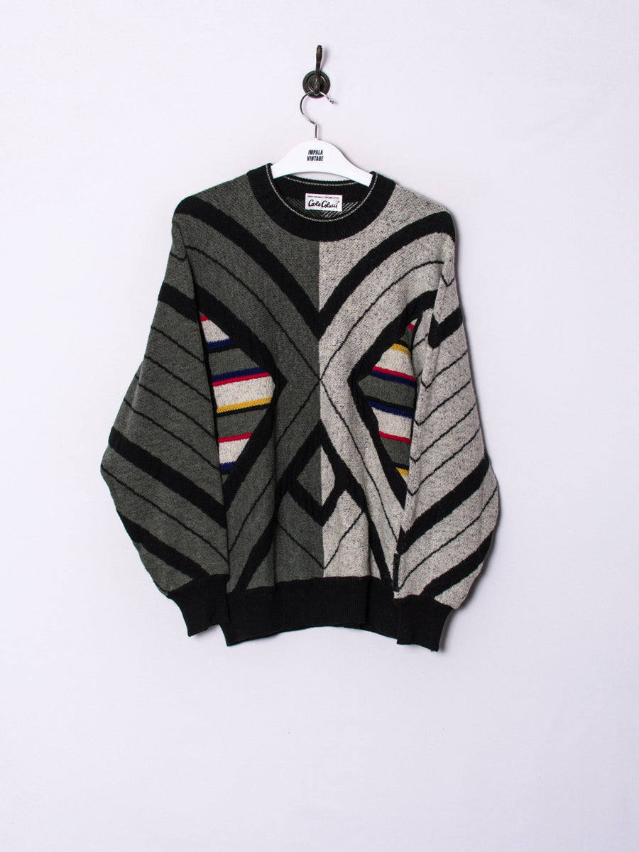 Carlo Colucci Grey & Black Sweater