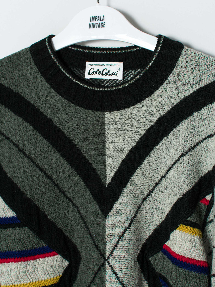 Carlo Colucci Grey & Black Sweater