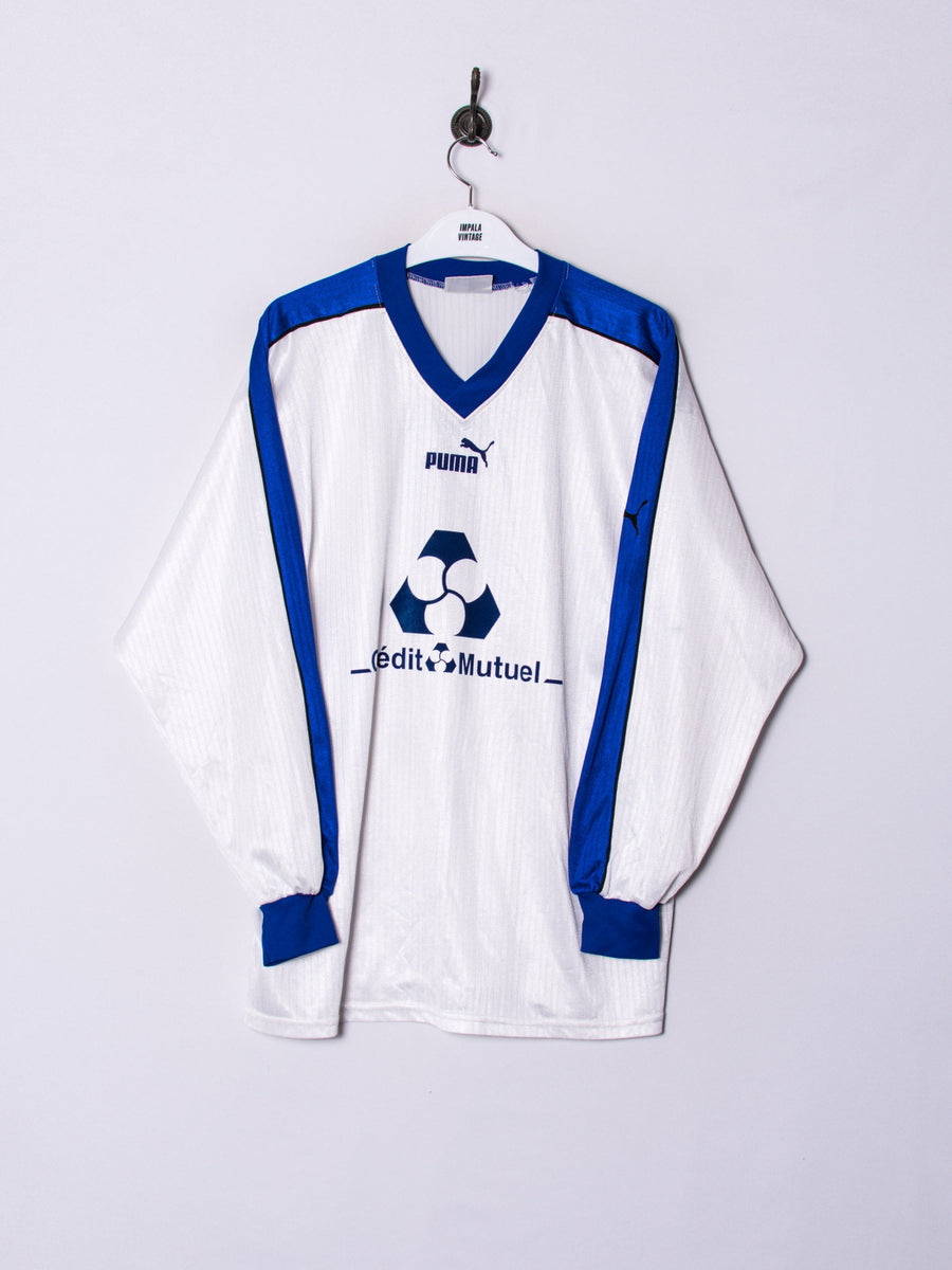 Puma White Long Sleeves Retro Jersey