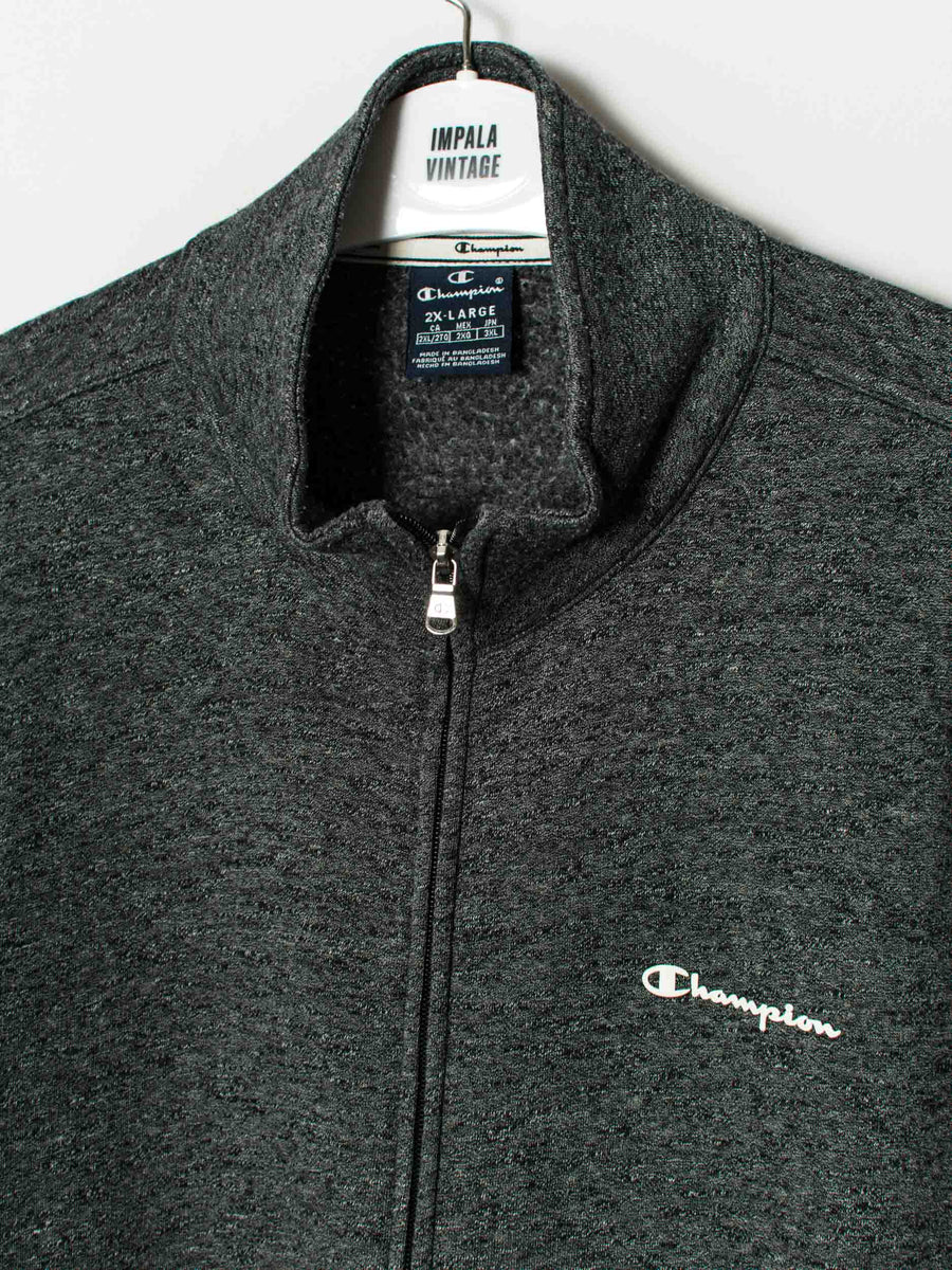 Champion Grey Zipper Sweatshirt